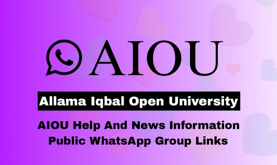 Aiou WhatsApp Group Link